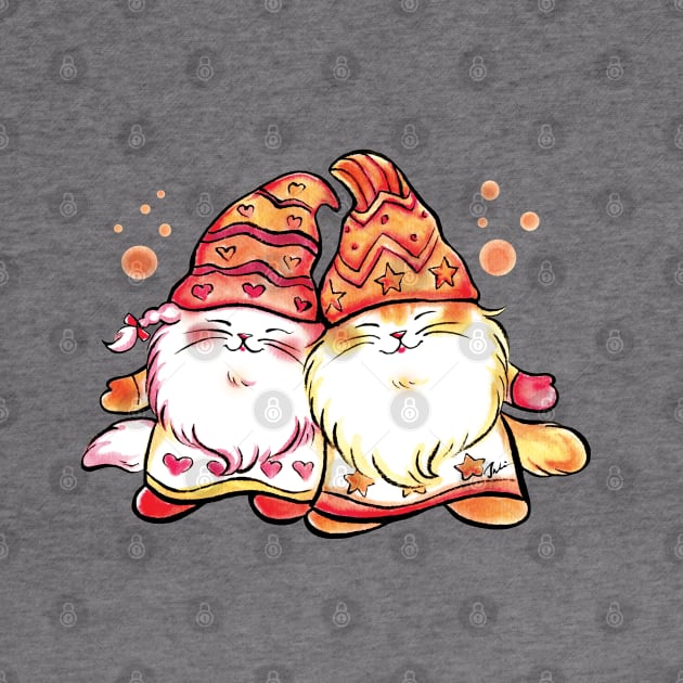 Fluffy twins cat by juliewu